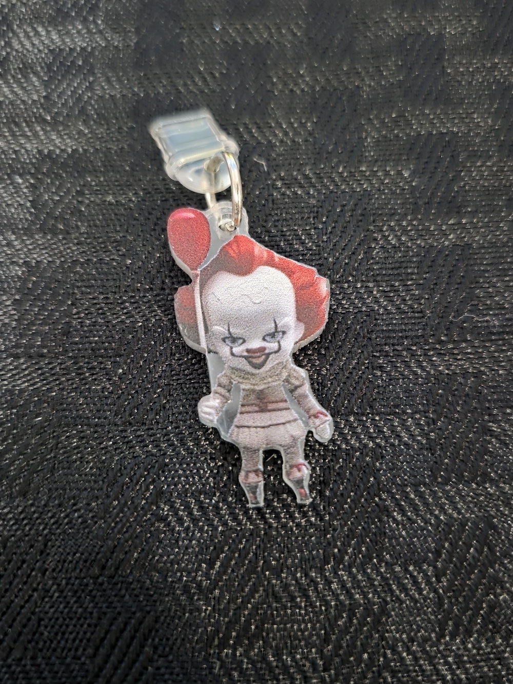 Red Clown Balloon Keychain Charm - TYPE C DUST CHARGE COVER